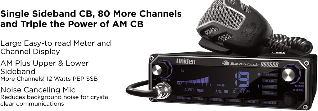 40-Channel SSB CB Radio and 20-Watt External Communications Speaker I325345