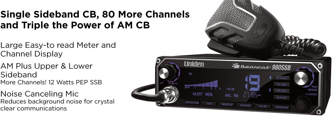 40-Channel SSB CB Radio and 20-Watt External Communications Speaker I325345