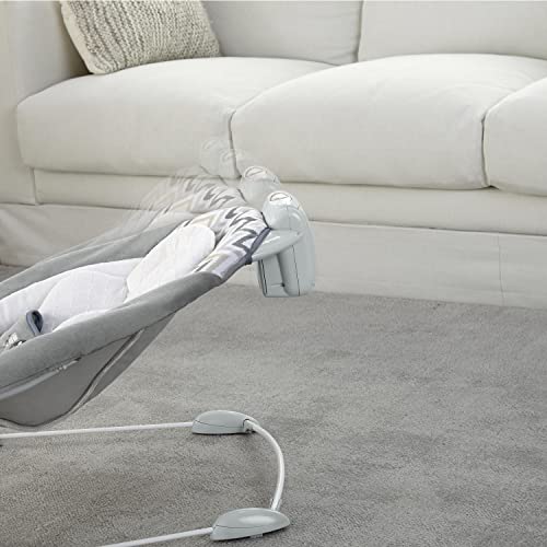 Automatic Baby Bouncer Seat with White Noise, Music, Toy Bar & 2 Plush Infant Toys, Up to 20 lbs I88321