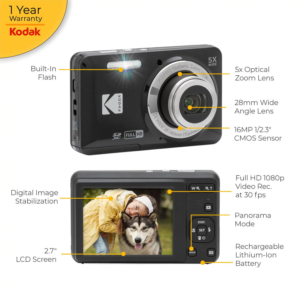 Black Digital Camera with Accessories R492