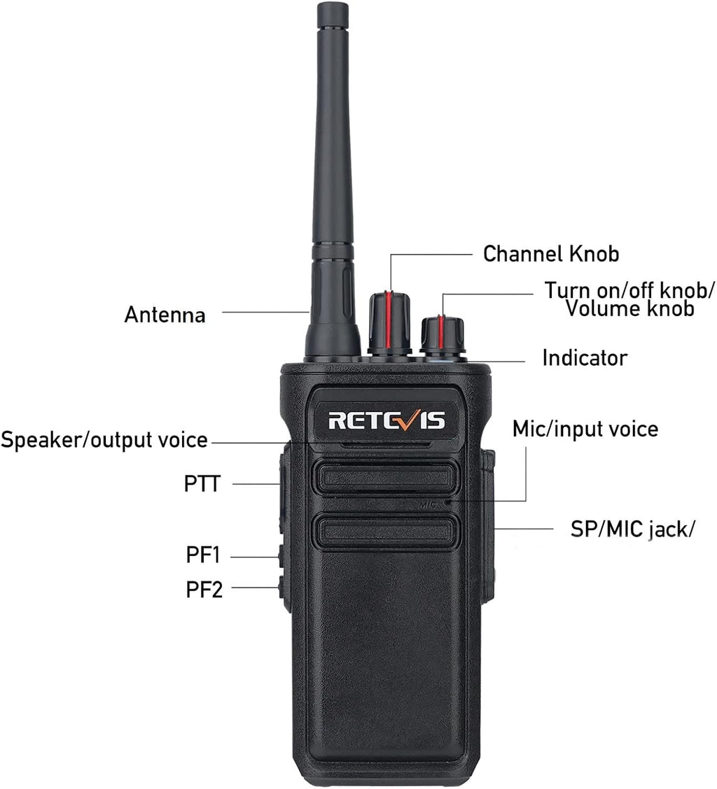 4 Pack IP67 Waterproof Two Way Radios T7848