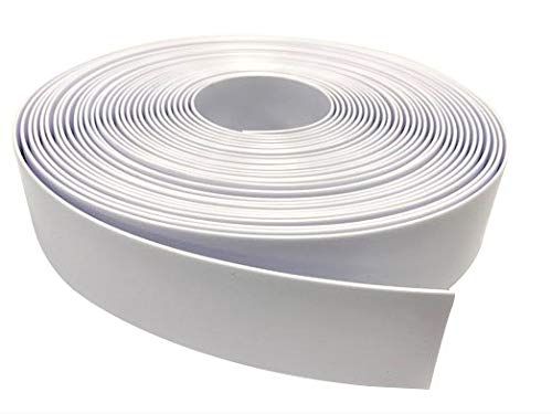 White 2" x 20' Vinyl Strap Roll B3467