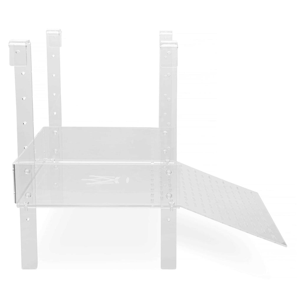 Extra Large Wide Hanging Turtle Basking Platform 17x16 Aquatic Reptile Ramp Dock with Foot Grips L803