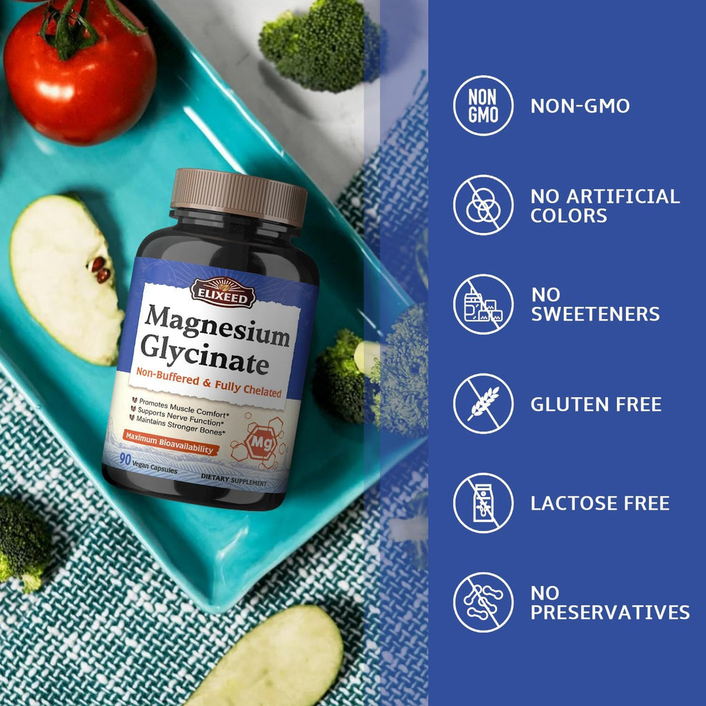 Magnesium Glycinate 160mg 90 Caps T2412