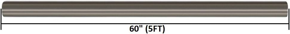 2.5 inch OD 5 feet long Stainless Steel Straight Exhaust Pipe Pack of 2 O7469