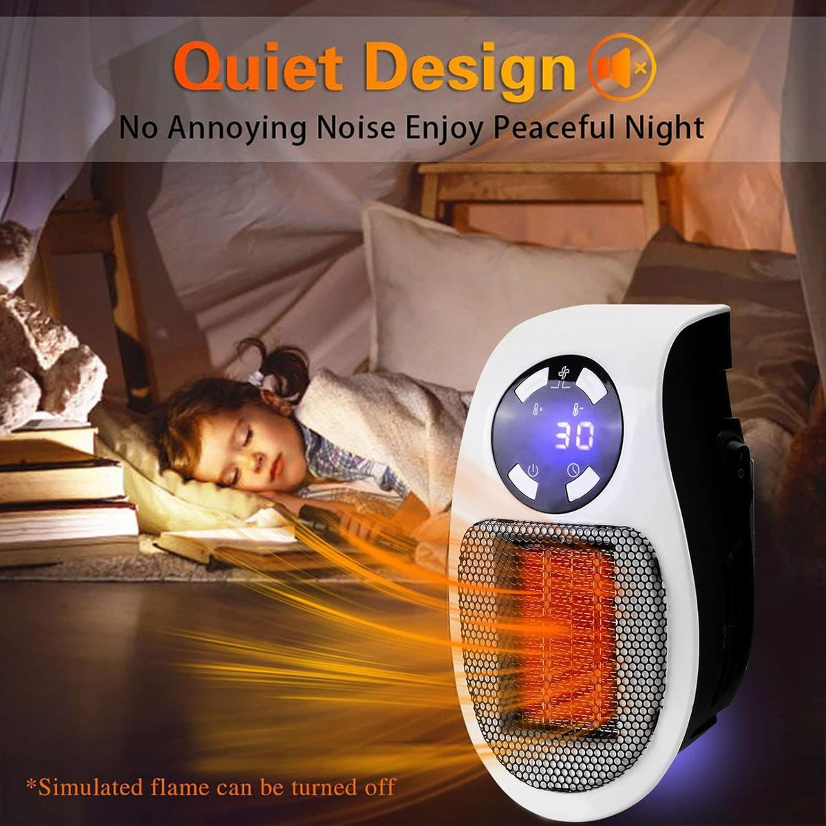 500W Ceramic Portable Space Heater F917
