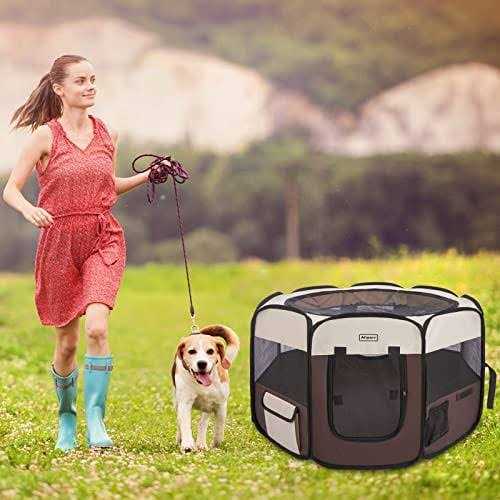 Portable Pet Playpen Foldable Exercise Pen R2837