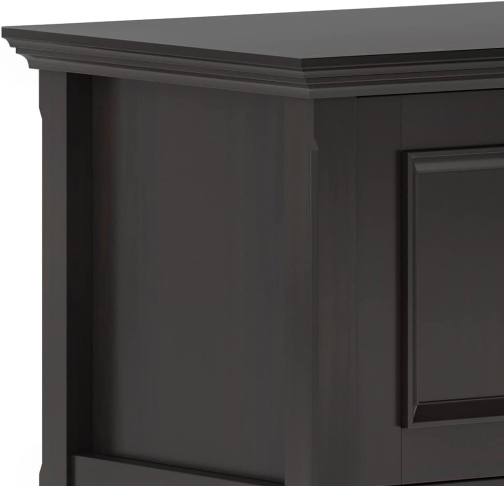 72 inch Solid Wood Media Stand, Hickory Brown R99664