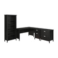 60W L Desk with Bookcase and Lateral File O878740