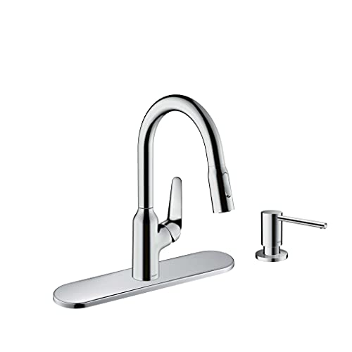 Black High Arc Kitchen Faucet with Pull Down Sprayer M39737