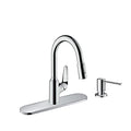 Black High Arc Kitchen Faucet with Pull Down Sprayer M39737