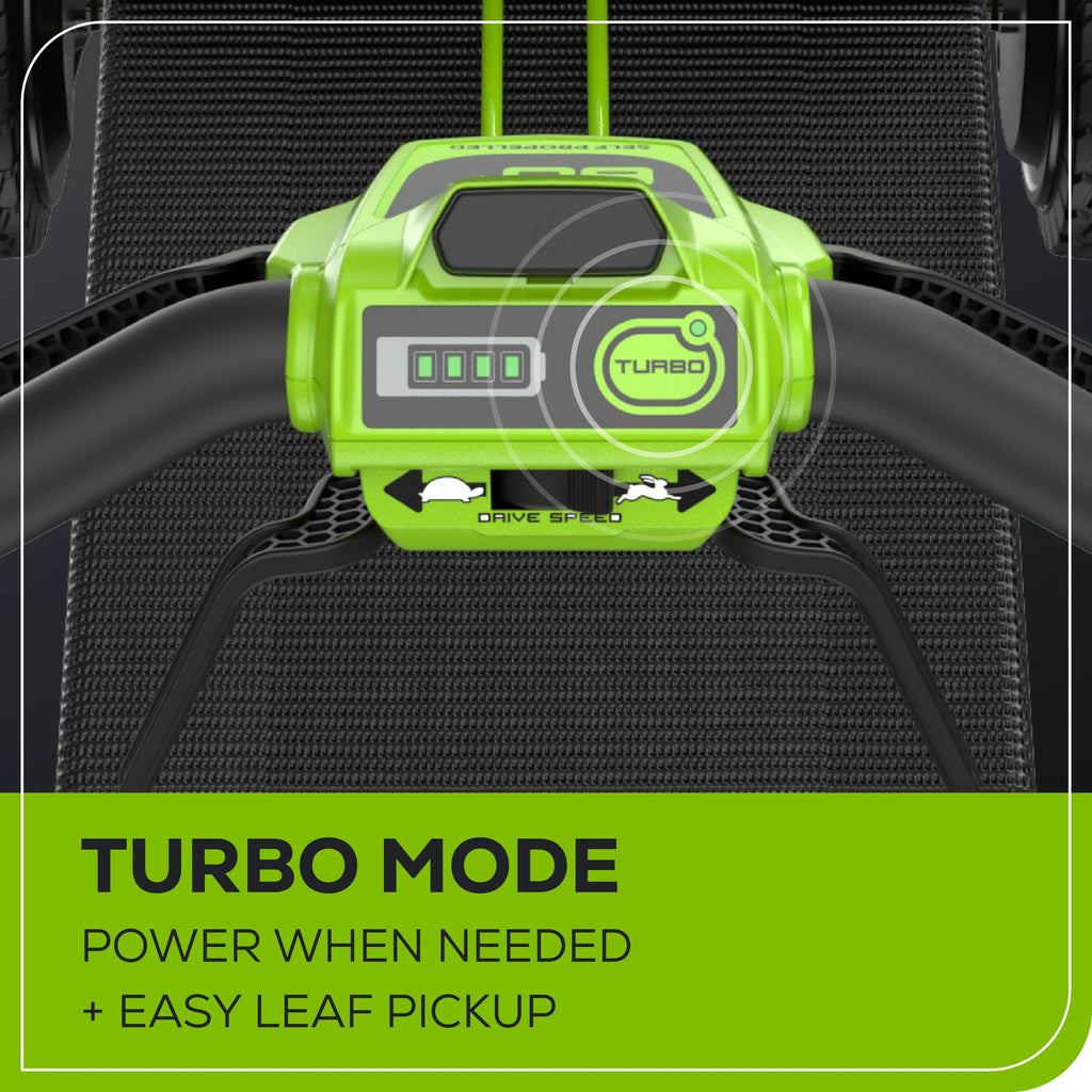 60V 21 Self Propelled Lawn Mower with 8.0 Ah Battery & Rapid Charger Y255310