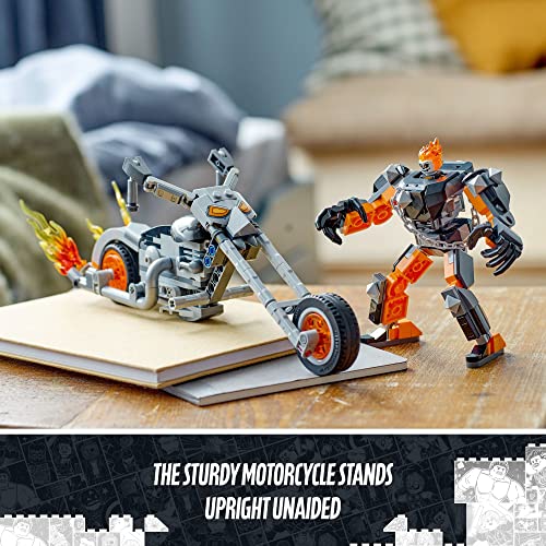 LEGO Marvel Ghost Rider Mech & Bike 76245, Buildable Motorbike Toy with Movable Action Figure F768922