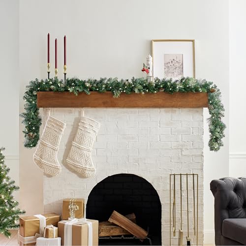 9 ft Pre-Lit Artificial Christmas Garland with 100 Clear Lights B694