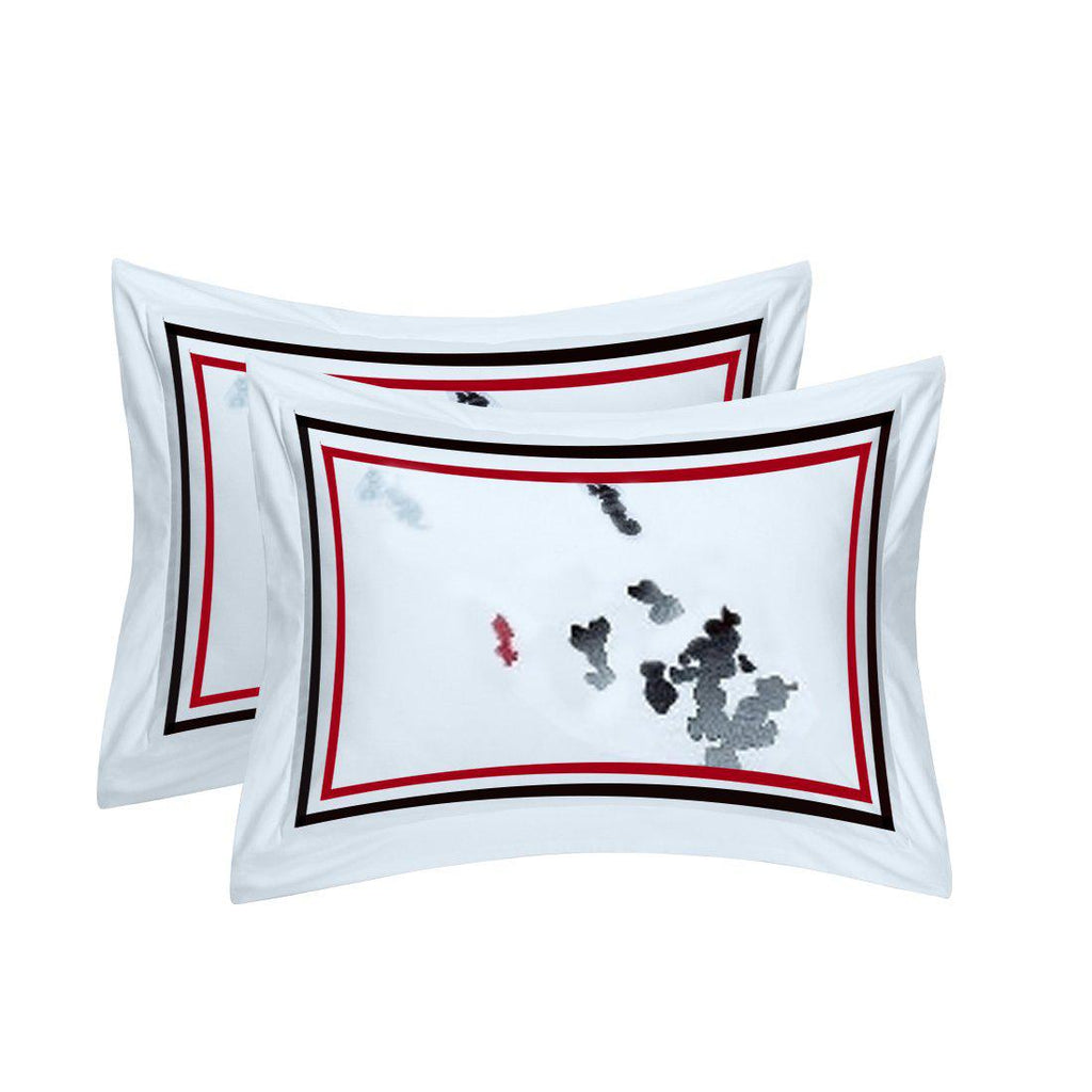 Florence Embroidered 100% Cotton 3-Piece  Duvet Cover Set