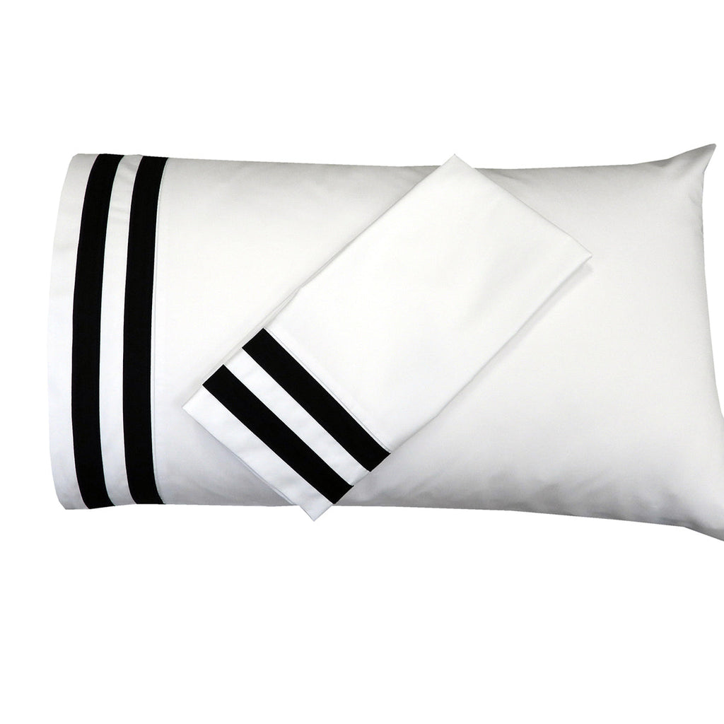 Banded Pillowcase Set Luxurious 608 Thread Count USA
