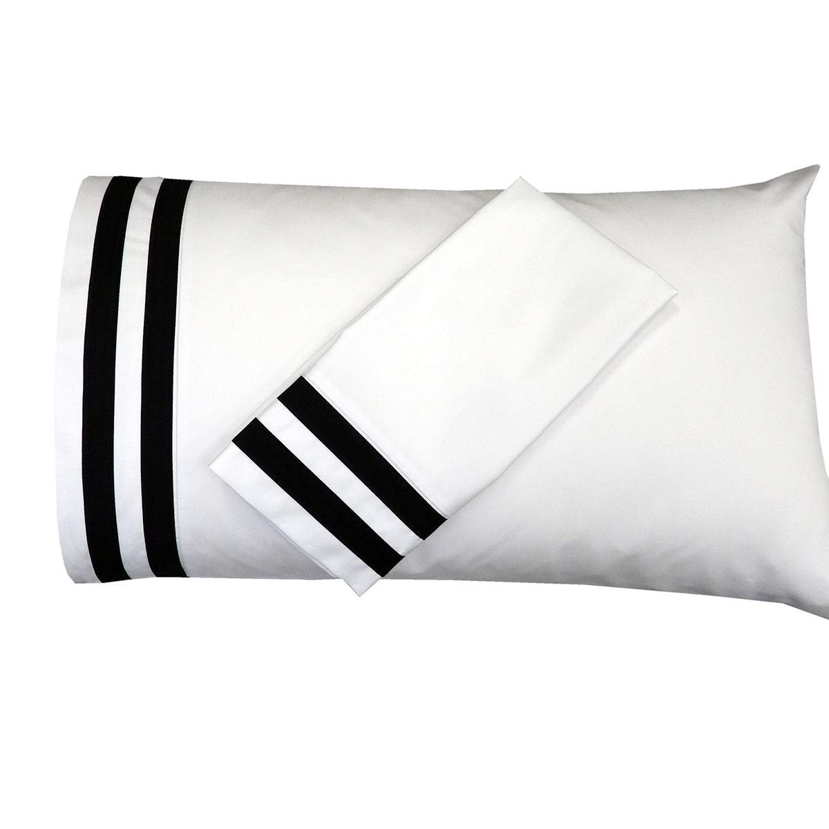 Banded Pillowcase Set Luxurious 608 Thread Count USA