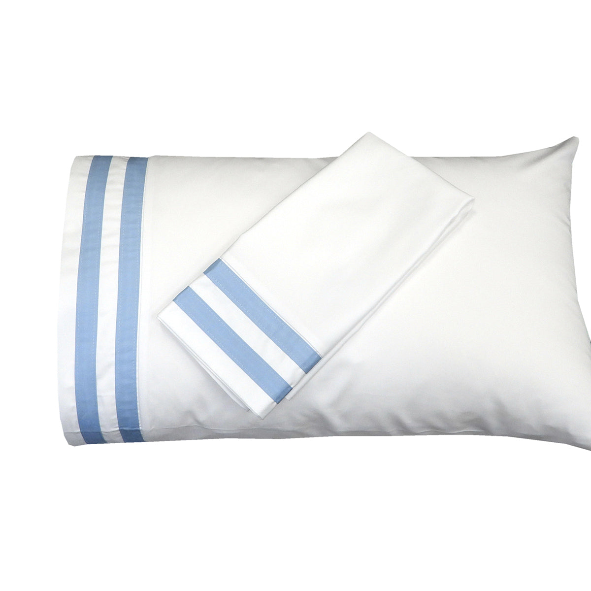 Banded Pillowcase Set Luxurious 608 Thread Count USA