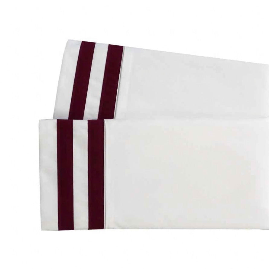Banded Pillowcase Set Luxurious 608 Thread Count USA