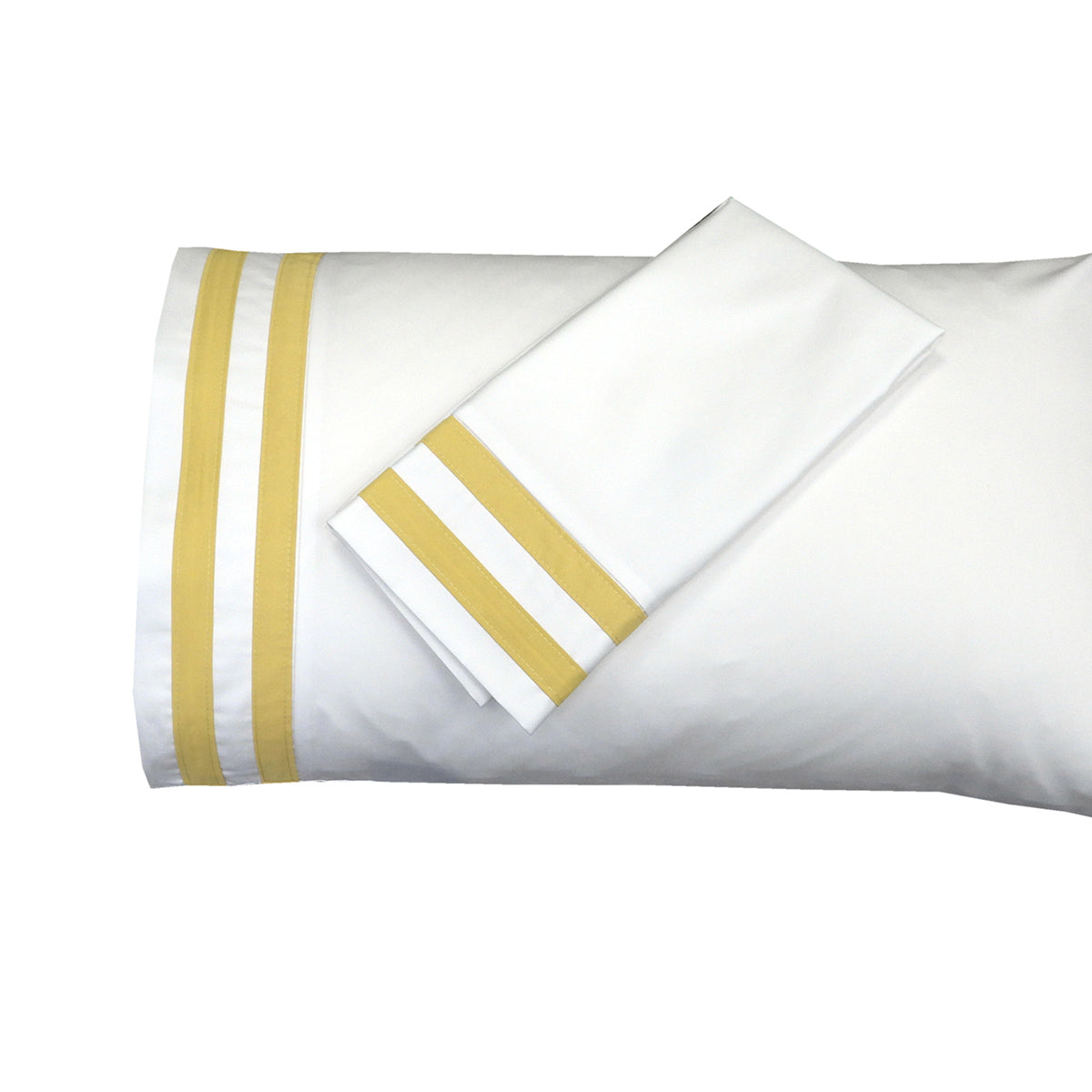 Banded Pillowcase Set Luxurious 608 Thread Count USA