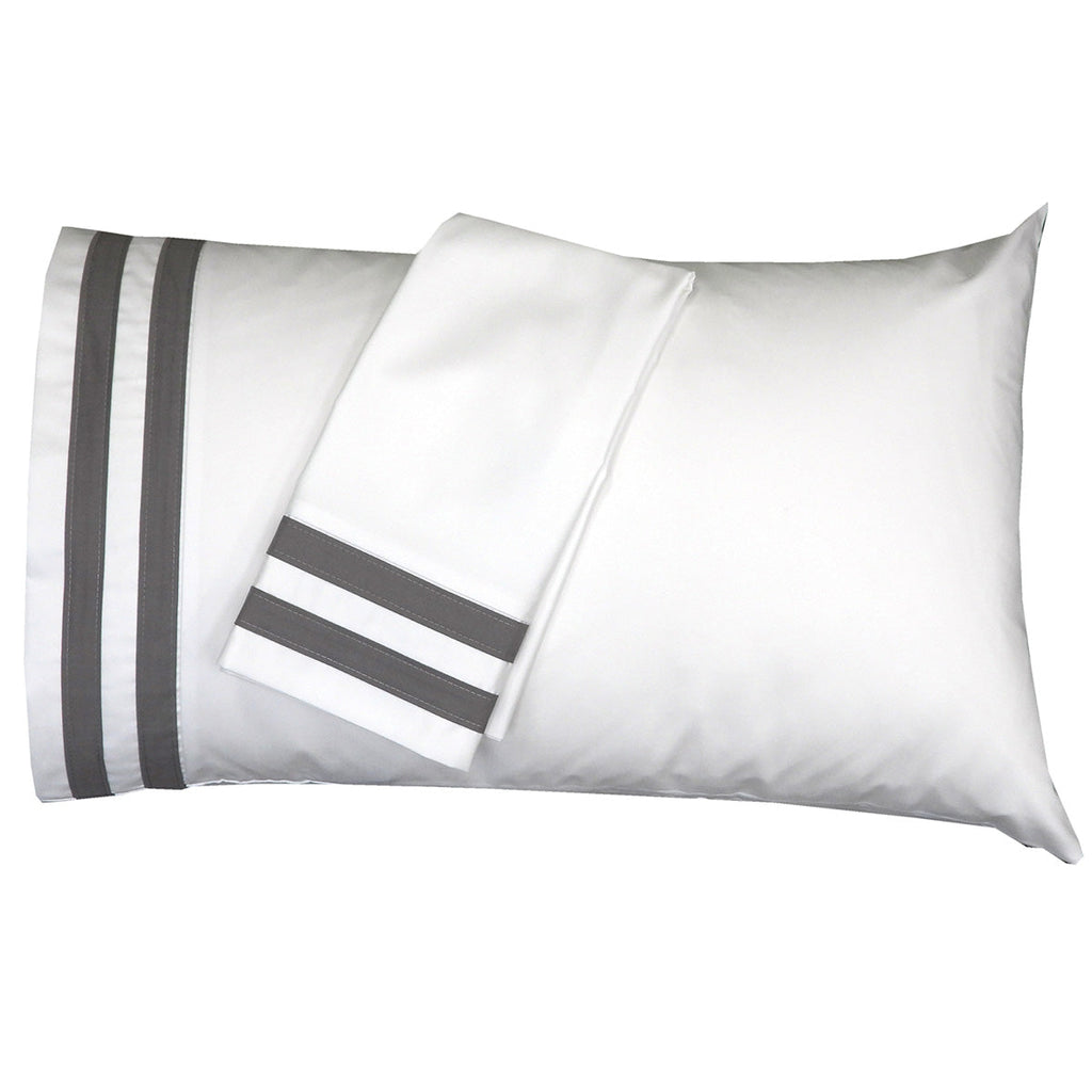 Banded Pillowcase Set Luxurious 608 Thread Count USA