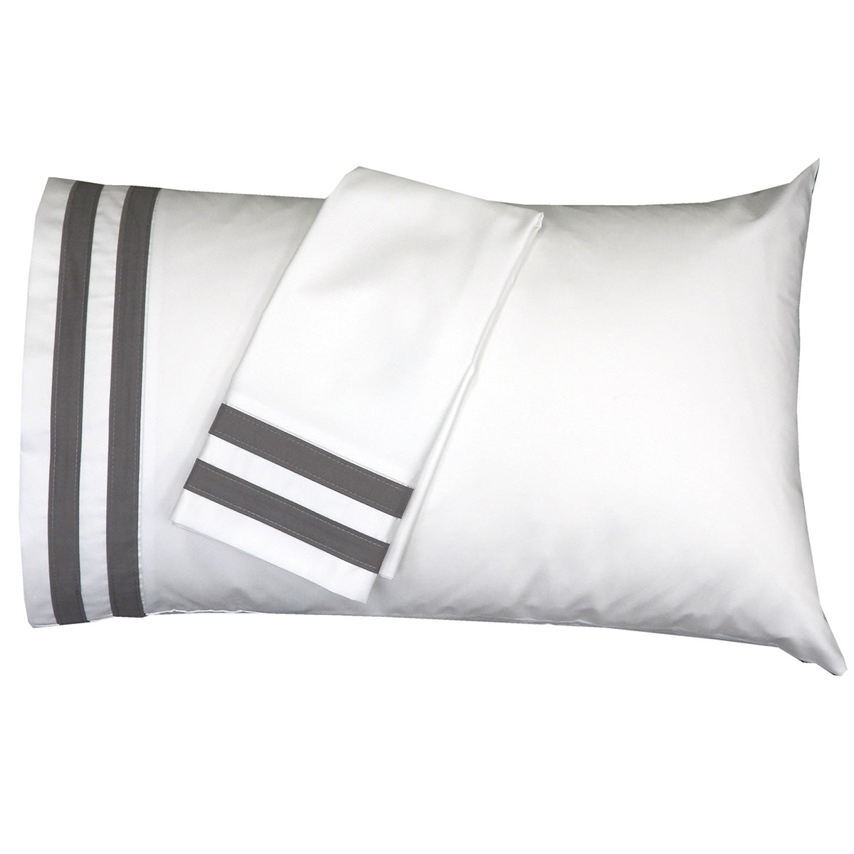Banded Pillowcase Set Luxurious 608 Thread Count USA