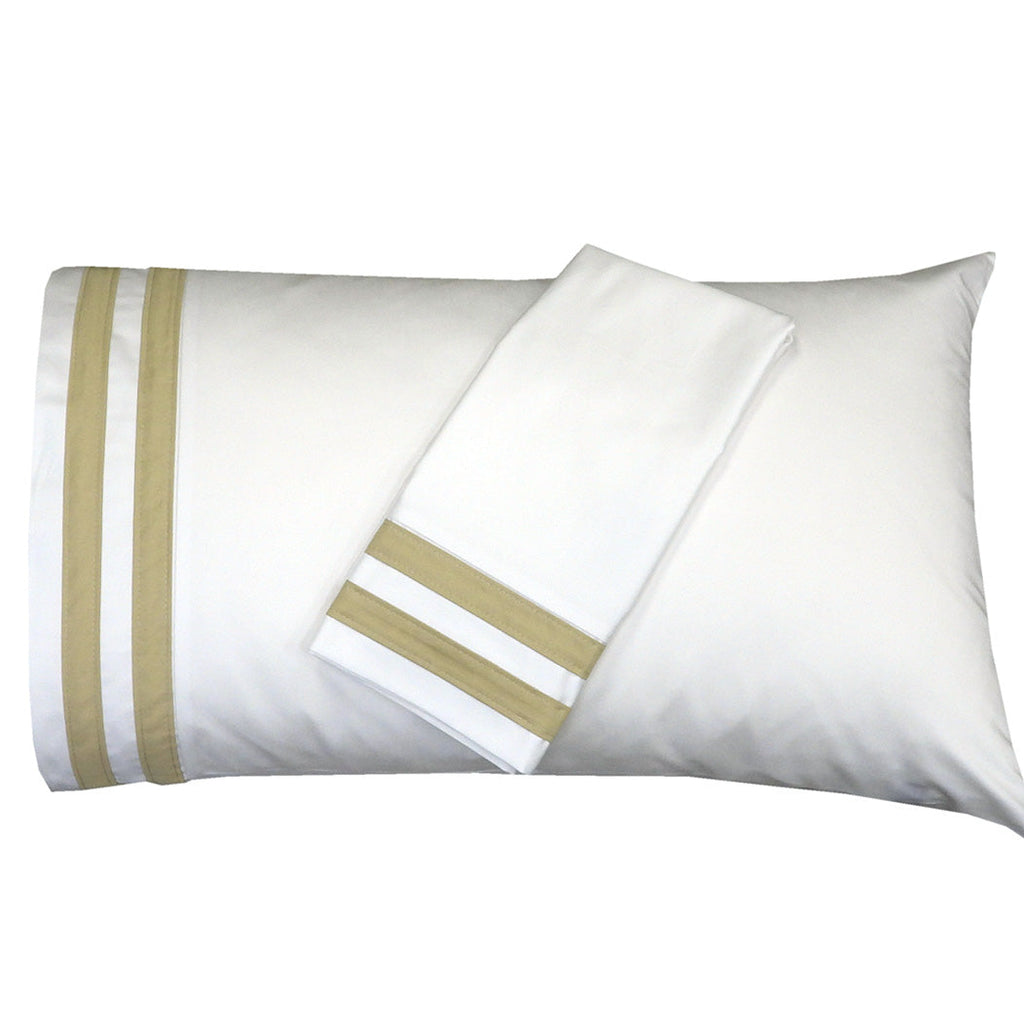 Banded Pillowcase Set Luxurious 608 Thread Count USA
