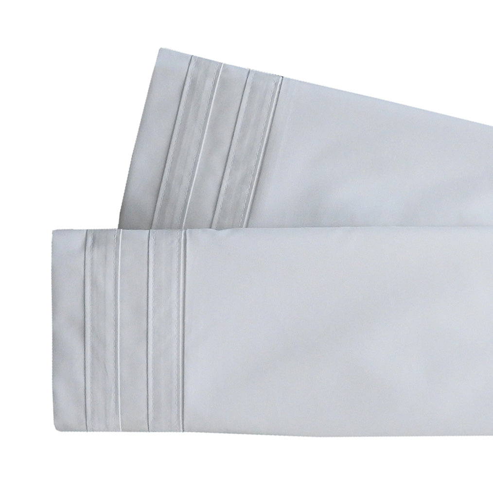 Banded Pillowcase Set Luxurious 608 Thread Count USA