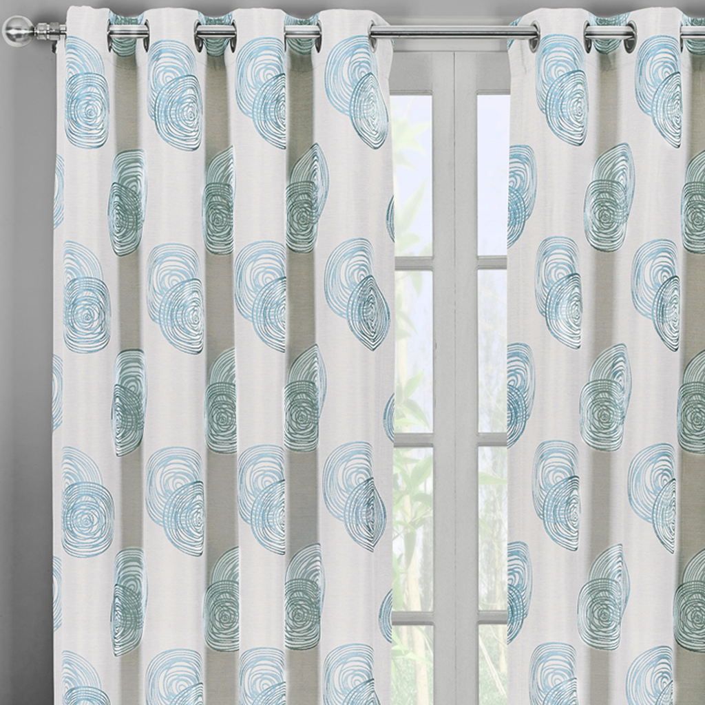 Lafayette Window Curtains Panels With Grommets ( Set of 2 Panels )