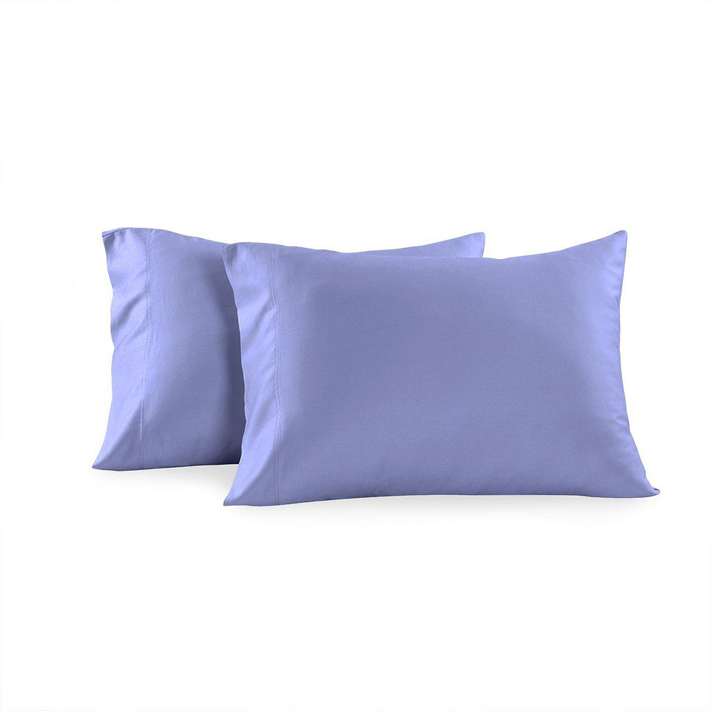 Solid Cotton Sateen 300 Thread Count Pillowcases (Pair)