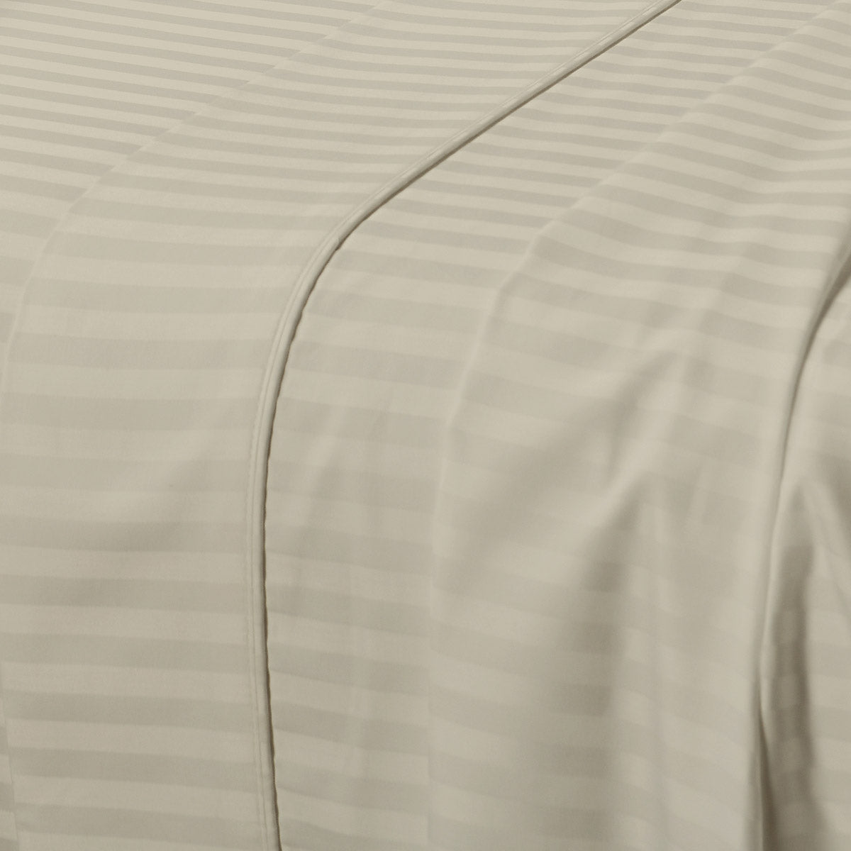 King Flat Sheet 110 X 102 Inches - Damask Stripe 100% Egyptian Cotton