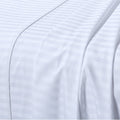 King Flat Sheet 110 X 102 Inches - Damask Stripe 100% Egyptian Cotton