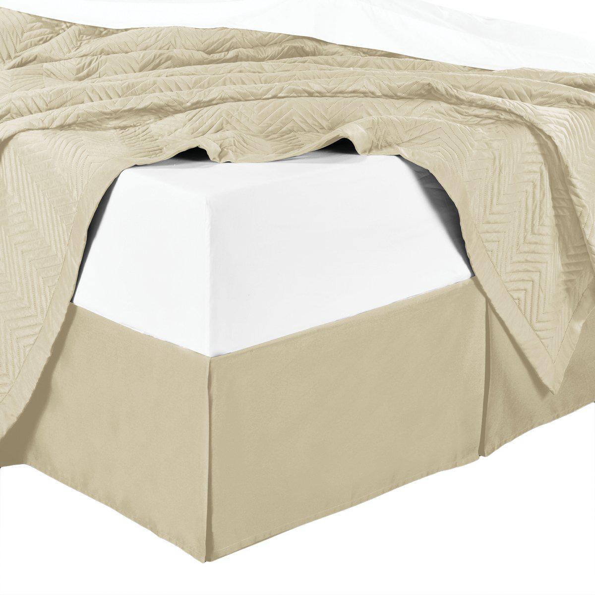 Split Corner 100% Cotton Solid 300TC Bed Skirts