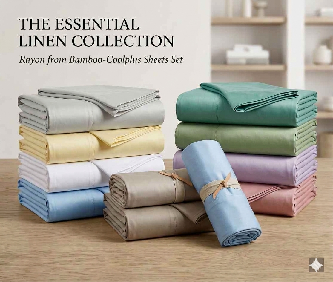 CoolPlus Bamboo 450 Thread Count Sheet Sets