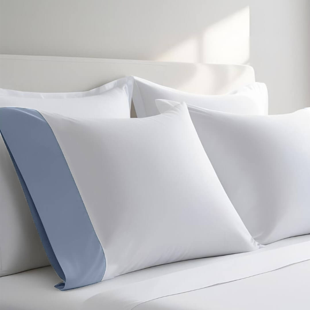 Cuff Pillowcase Set (Pair) - Luxury 608 Cotton USA