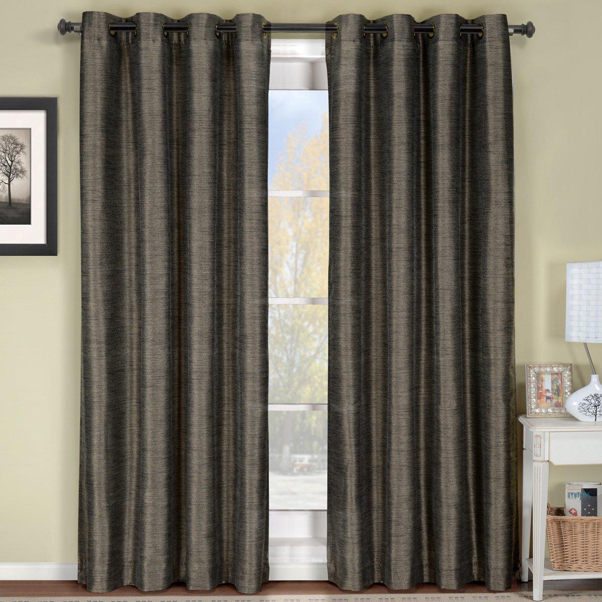 Geneva Lined Energy Saving Black-Out Grommet Curtain Panel Single