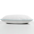 Quilted Pillow with Grey Duck Feather and Down Alternative