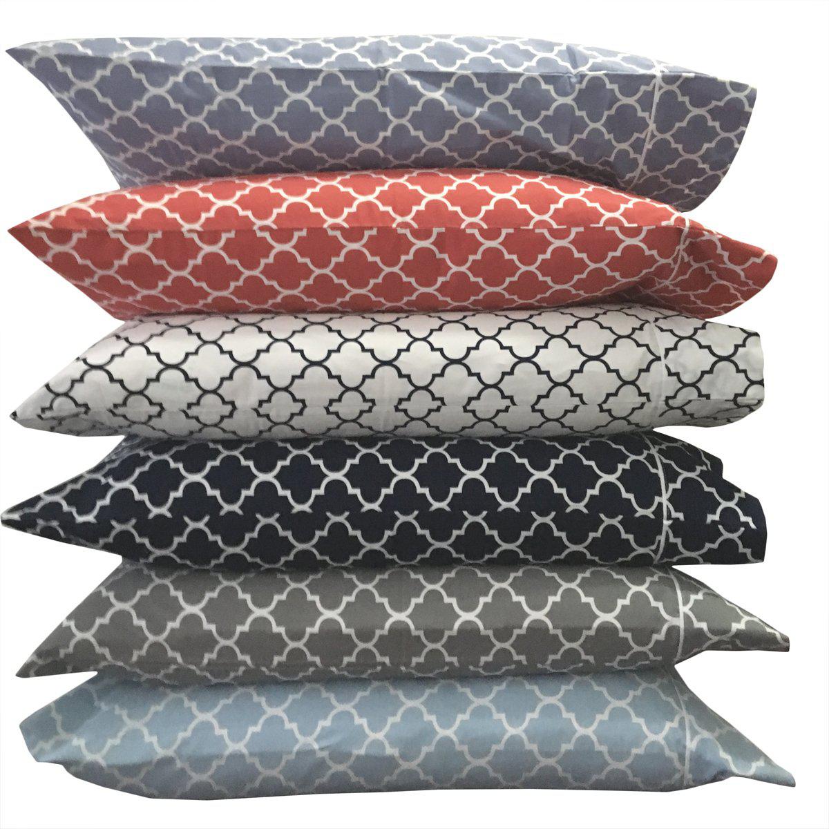 Quatrefoil Percale Pillowcase Set (Pair) – Meridian