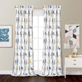 Room Darkening Birds Curtain Panel Pairs (Set of 2)
