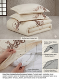 Sophia 100% Cotton Embroidered Duvet Cover Sets