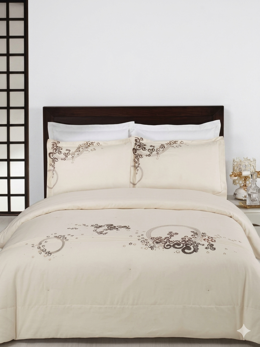 Sophia 100% Cotton Embroidered Duvet Cover Sets