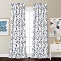 Spring Vine Room Darkening Curtain Panel Pair - 84 Inches Long