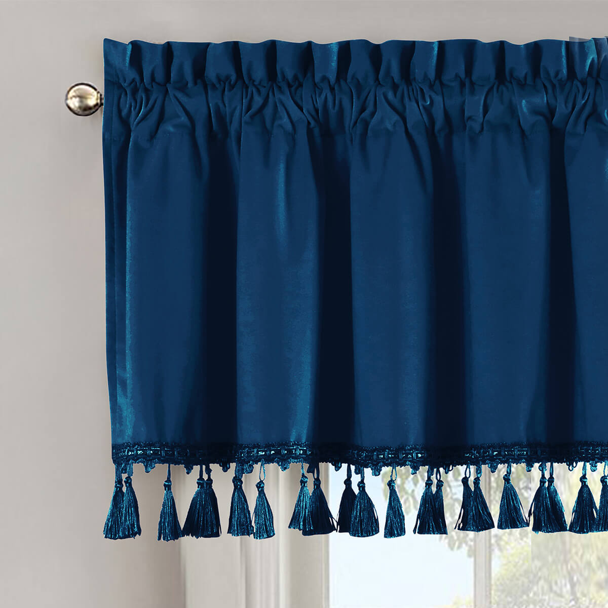 Heavyweight Velvet Straight Valance 52”Wx19”L (Single)