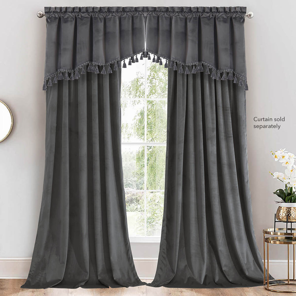 Heavyweight Velvet Swag Valance 70”Wx30”L