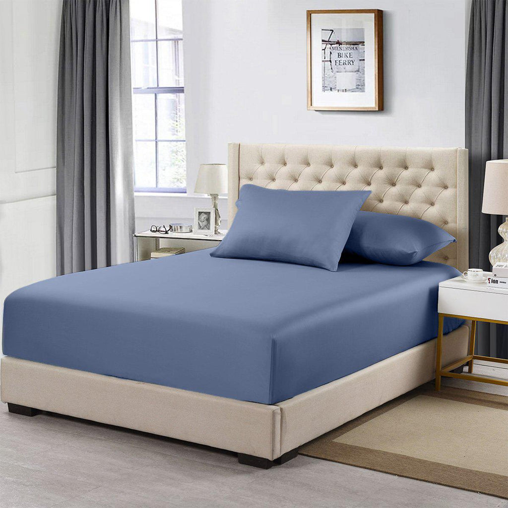 Percale Extra Deep Fitted (22 Inches) Fitted Sheet Only