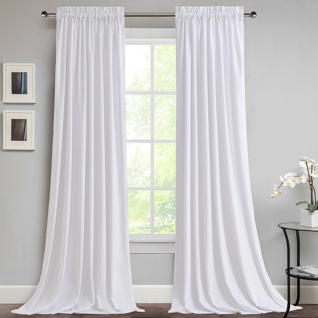Heavyweight Velvet Curtain Rod Pocket Panels (Set of 2)